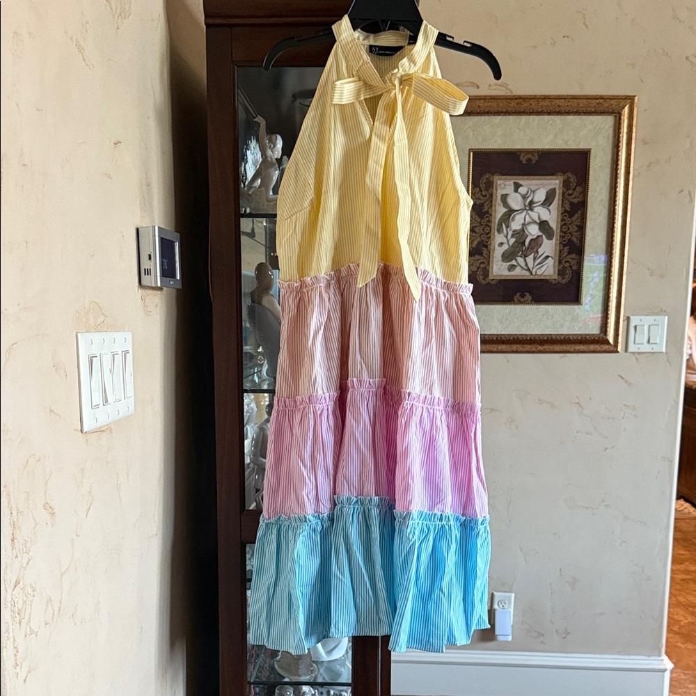 New York & Co. Colorful Halter Neck Dress. Size small
